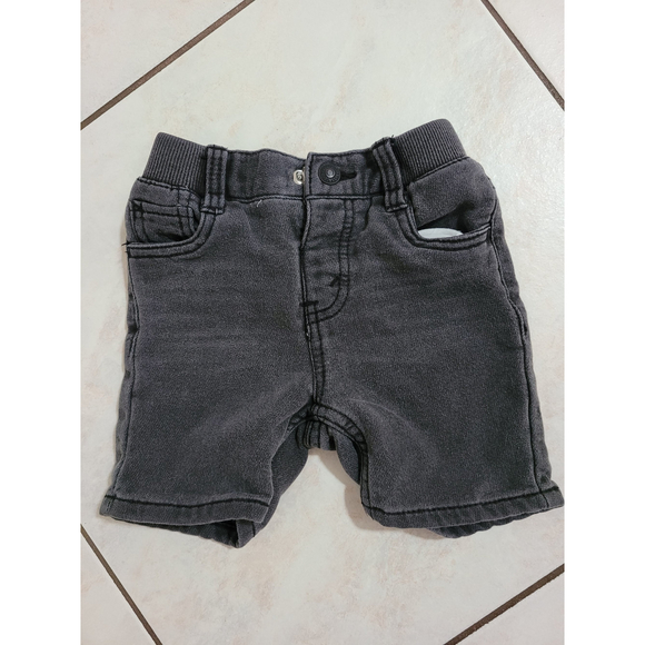 LEVI'S Boys Size 24M Knit Denim Shorts Washed Black - Picture 2 of 4